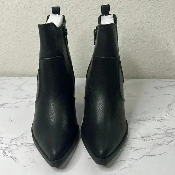 Sun + Stone Womens Black Back Abigail Pointed Toe Booties 6.5M - Picture 8 of 13